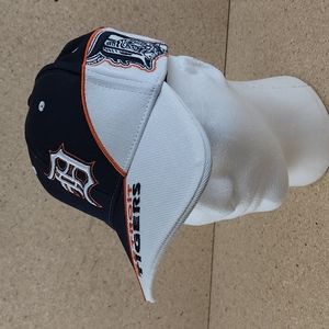 Forty Seven Detroit Tigers Adjustable MLB Baseball Hat Unisex White/Blue
